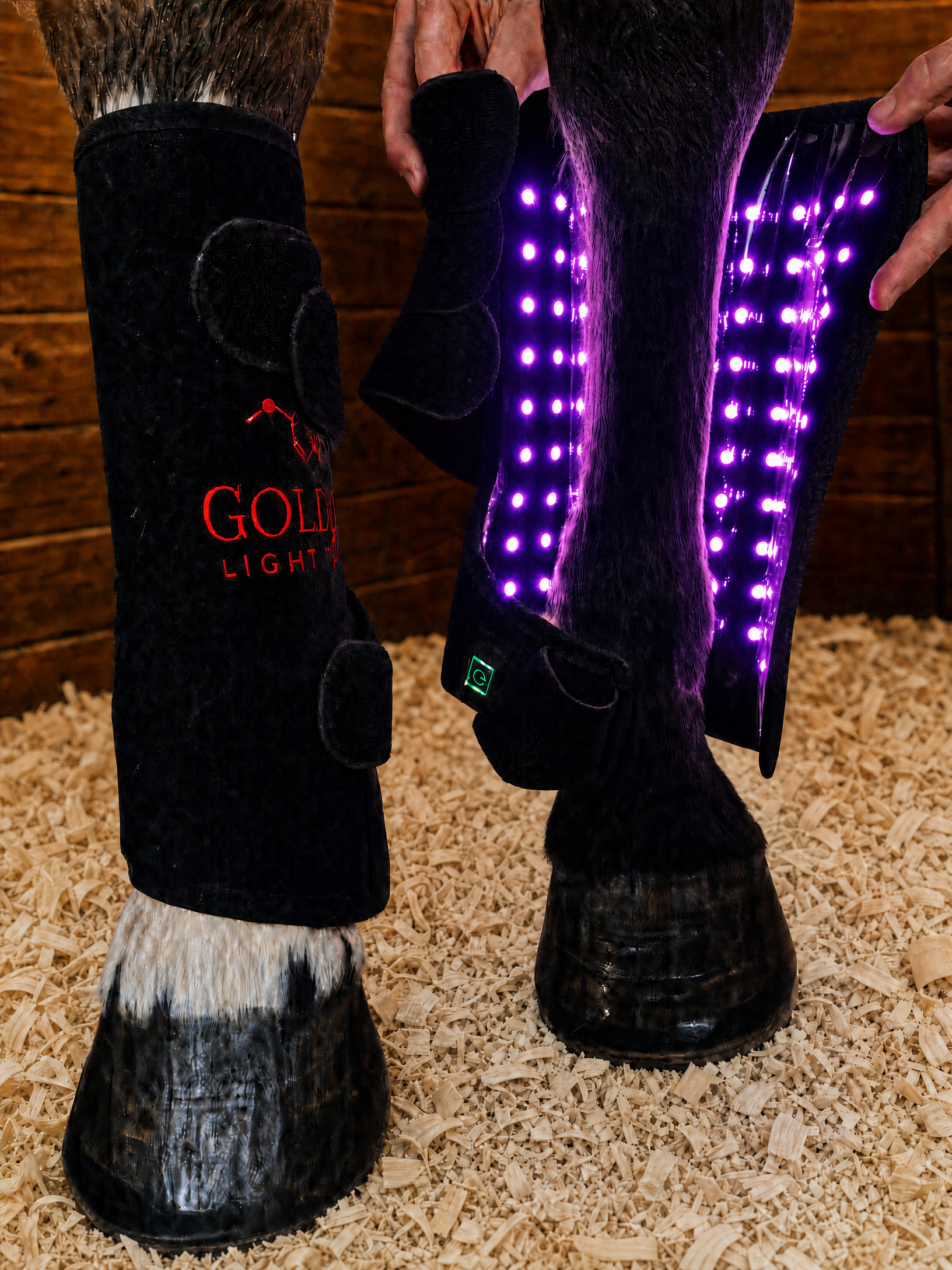 Leg Wrap Model 110-WLC (Blue Light) - Pair | Light Therapy for Horses